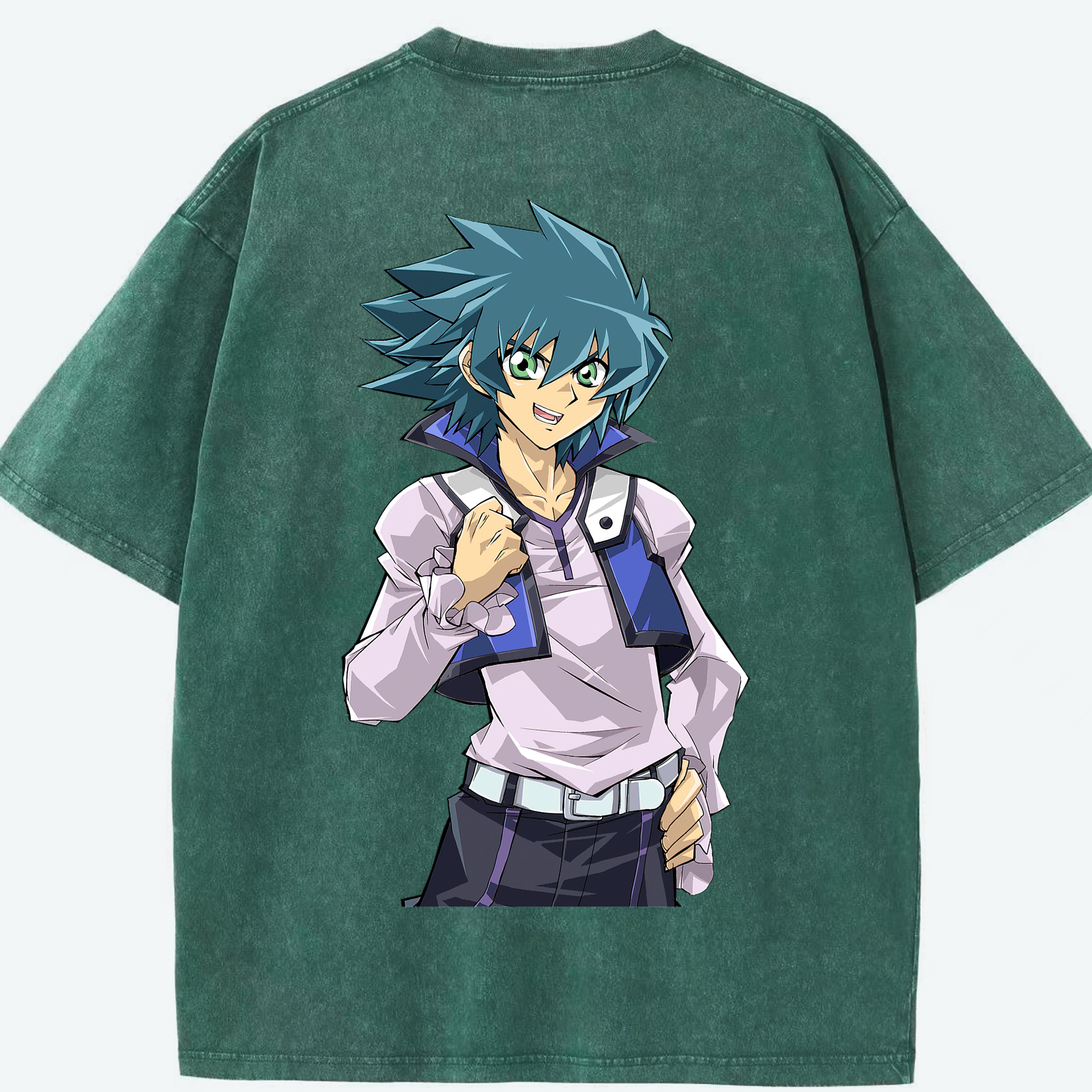 （画像用） 遊☆戯☆王 Yu-Gi-Oh! 綿100% ヴィンテージ風 半袖Tシャツ（背面プリント）